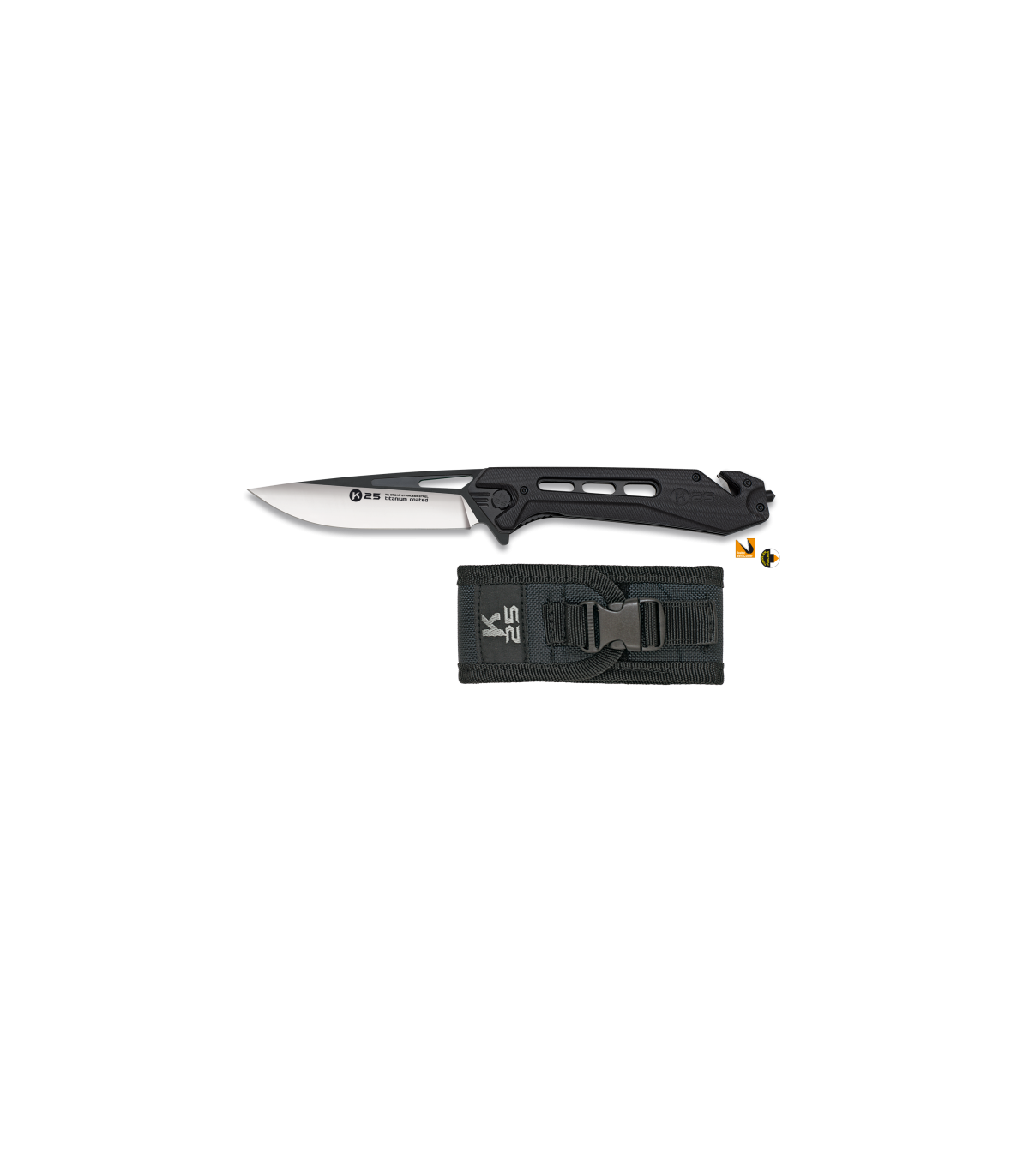 Σουγιάς K25 Black K25 G10 /CNC. Tactical. XL series, 25242