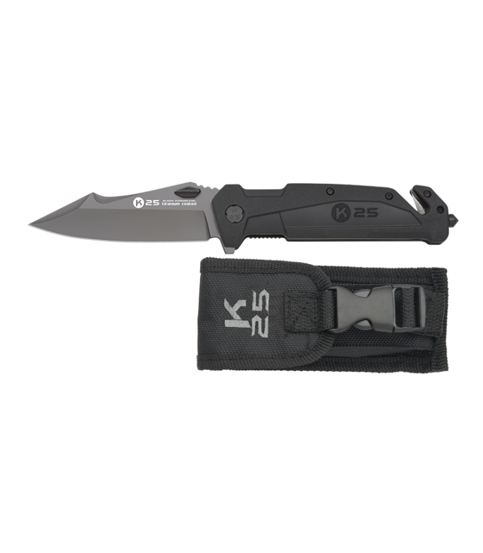 Σουγιάς K25 rubber pocket knife. Titanium coated, 25241