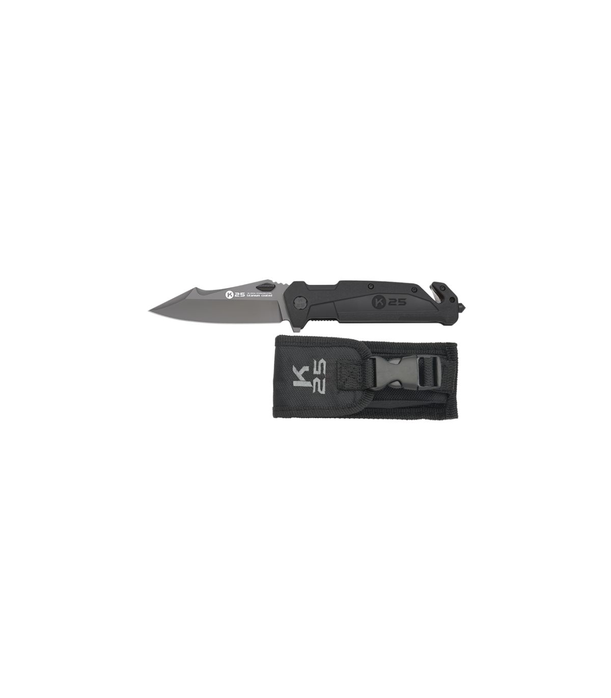 Σουγιάς K25 rubber pocket knife. Titanium coated, 25241