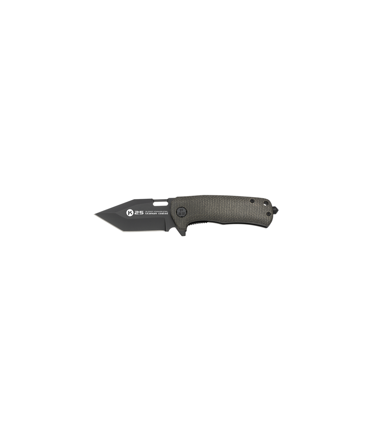 Σουγιάς K25 tactical penknife.Black Onix micarta, 25237