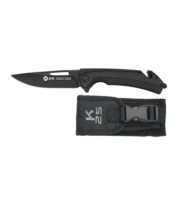 Σουγιάς K25 tactical penknife. Black G10, 25236