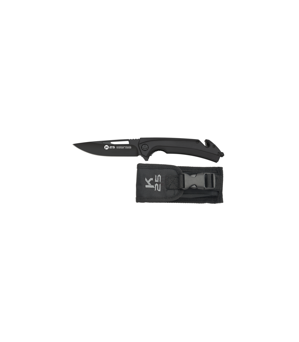 Σουγιάς K25 tactical penknife. Black G10, 25236