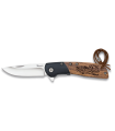 ΣΟΥΓΙΑΣ ALBAINOX, zebra wood pocket knife, 6.7cm, Ψαρας, 25054GR609
