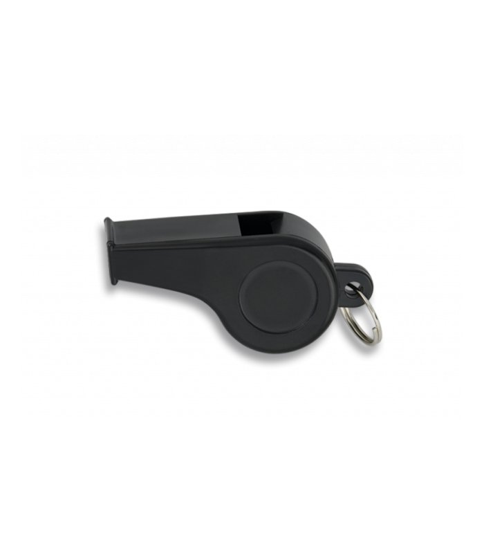 ΣΦΥΡΙΧΤΡΑ ΠΛΑΣΤΙΚΗ Black whistle. With ring. 4 cm, 33032