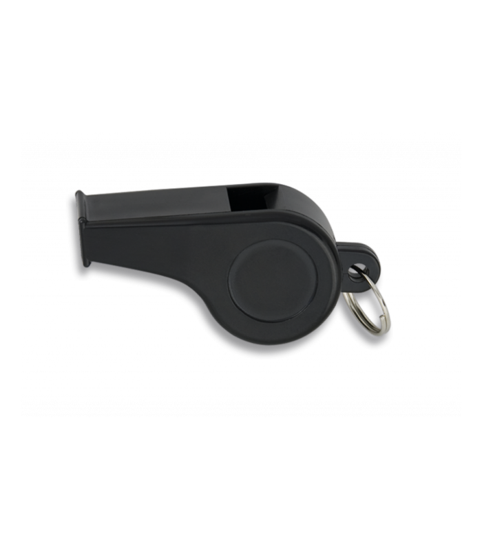 ΣΦΥΡΙΧΤΡΑ ΠΛΑΣΤΙΚΗ Black whistle. With ring. 6 cm, 33030