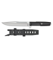 ΜΑΧΑΙΡΙ Albainox Satin tactical knife. Rubber handle. ABS, 32875