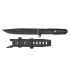 ΜΑΧΑΙΡΙ Albainox Tactical black knife. Rubber handle. ABS, 32874