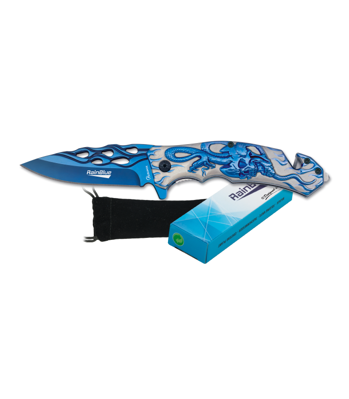 ΣΟΥΓΙΑΣ ALBAINOX, Rainblue skull tactical pocket knife, 25301