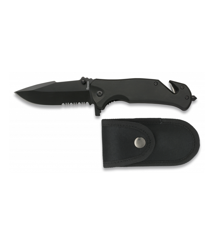 ΣΟΥΓΙΑΣ ALBAINOX, black penknife. Serration. Bl , 19800