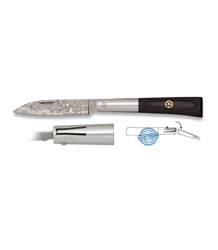 ΣΟΥΓΙΑΣ ALBAINOX Black stamina penknife. Piston. Damask, 01810