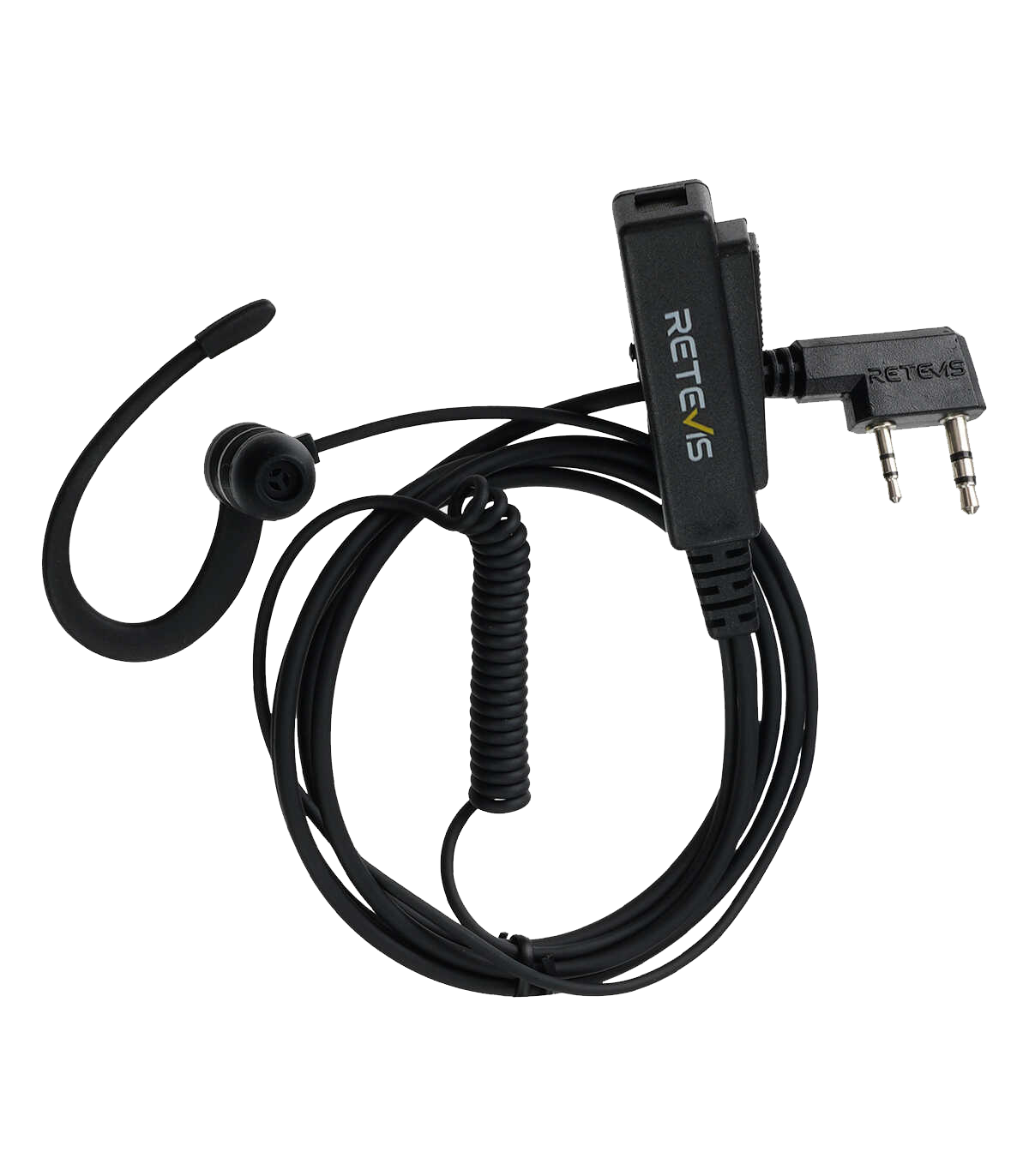 ΜΙΚΡΟΦΩΝΟ ΑΚΟΥΣΤΙΚΟ, RETEVIS, EEK023 G Shape In-Ear Earbud, Kenwood 2 Pin Plug