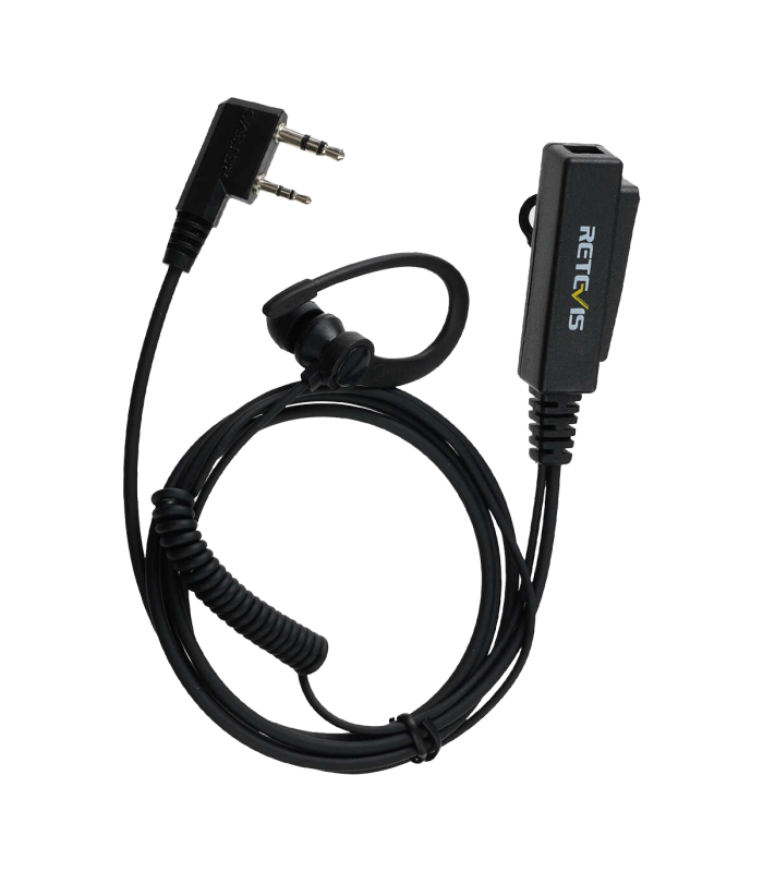 ΜΙΚΡΟΦΩΝΟ ΑΚΟΥΣΤΙΚΟ, RETEVIS, EEK023 G Shape In-Ear Earbud, Kenwood 2 Pin Plug