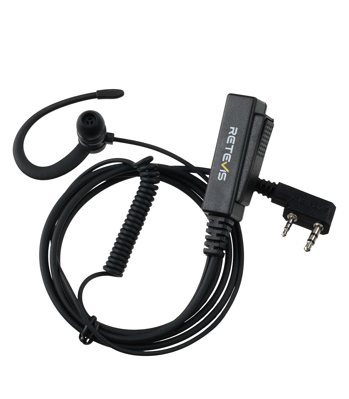 ΜΙΚΡΟΦΩΝΟ ΑΚΟΥΣΤΙΚΟ, RETEVIS, EEK023 G Shape In-Ear Earbud, Kenwood 2 Pin Plug