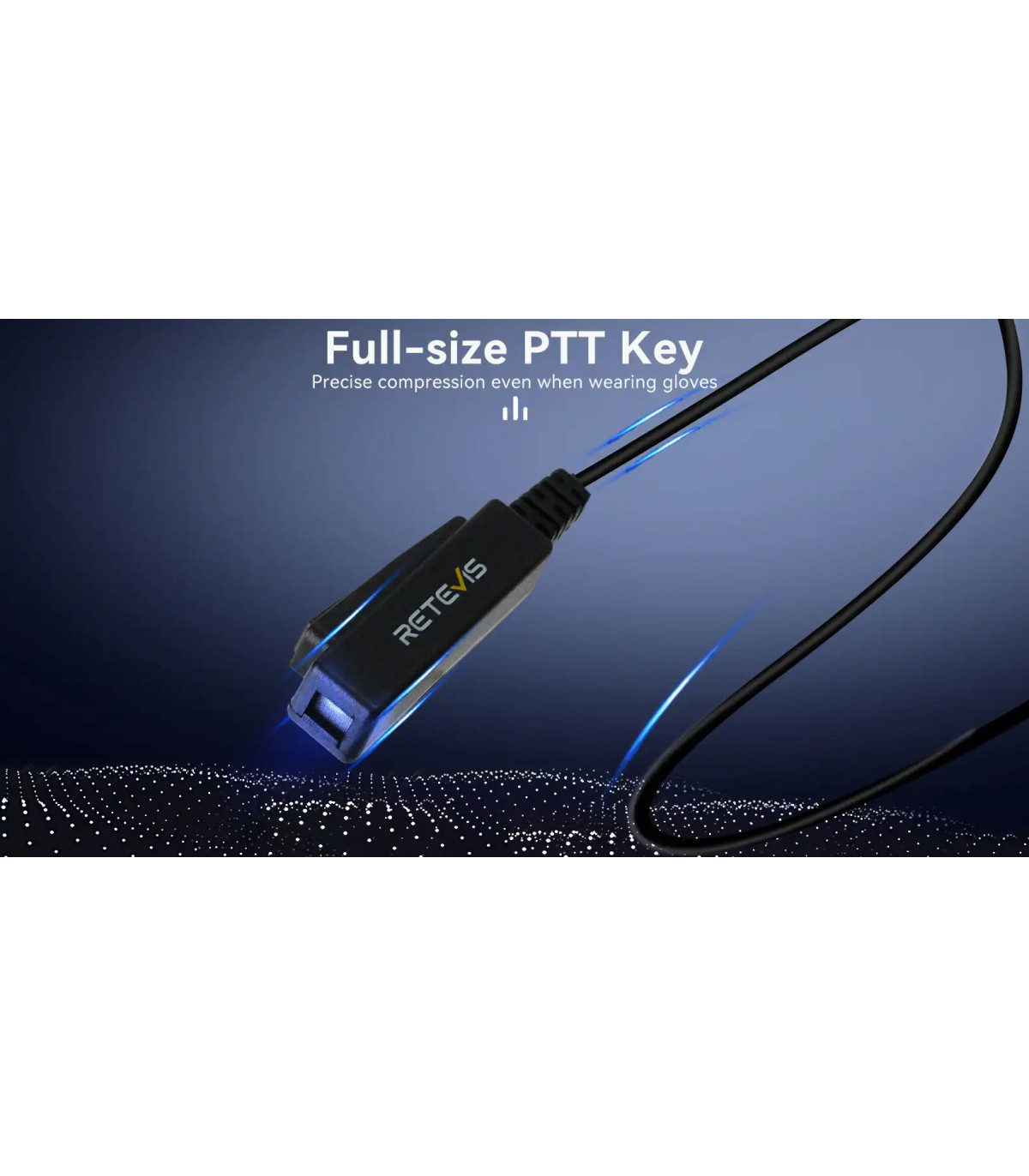 ΜΙΚΡΟΦΩΝΟ ΑΚΟΥΣΤΙΚΟ, RETEVIS, EEK023 G Shape In-Ear Earbud, Kenwood 2 Pin Plug