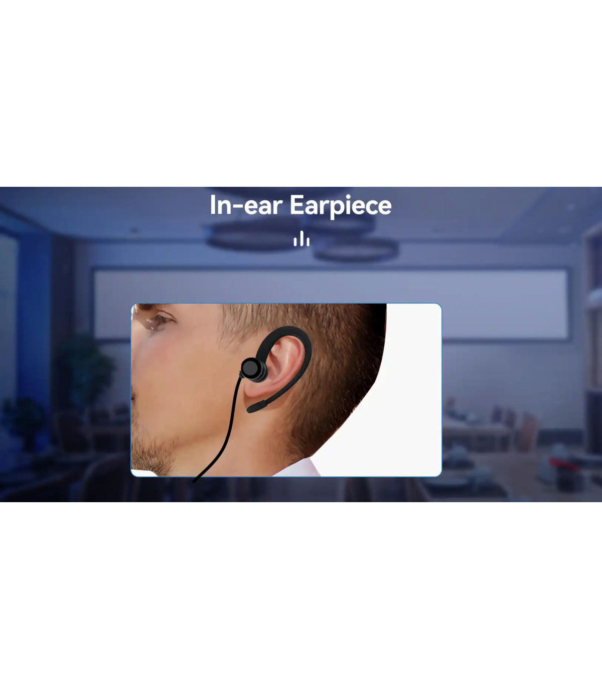 ΜΙΚΡΟΦΩΝΟ ΑΚΟΥΣΤΙΚΟ, RETEVIS, EEK023 G Shape In-Ear Earbud, Kenwood 2 Pin Plug