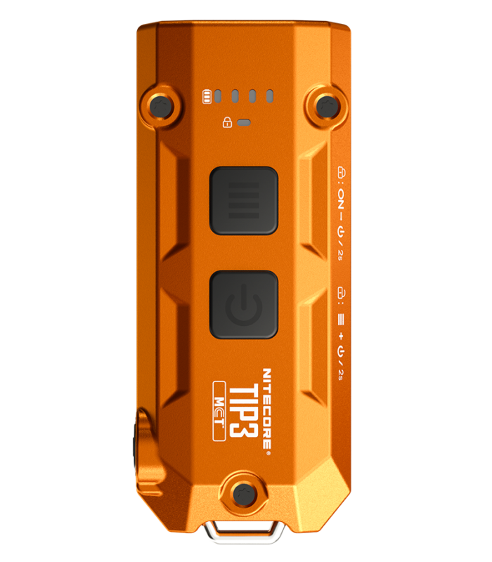 ΦΑΚΟΣ LED NITECORE TIP3, Μπρελόκ, Rechargeable, Alloy Orange