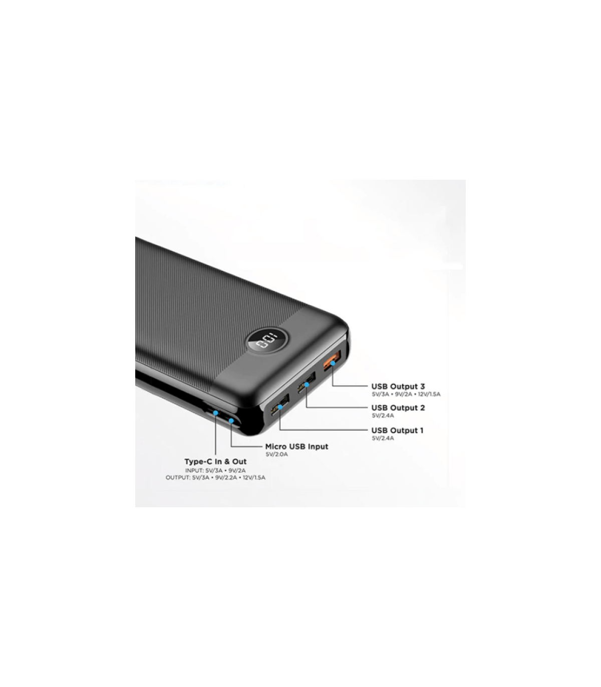 Power Bank Veger L30 30.000 Mah