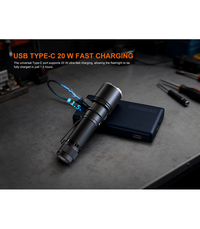 Φακός Fenix C7 PRO Επαναφορτιζόμενος Με USB
