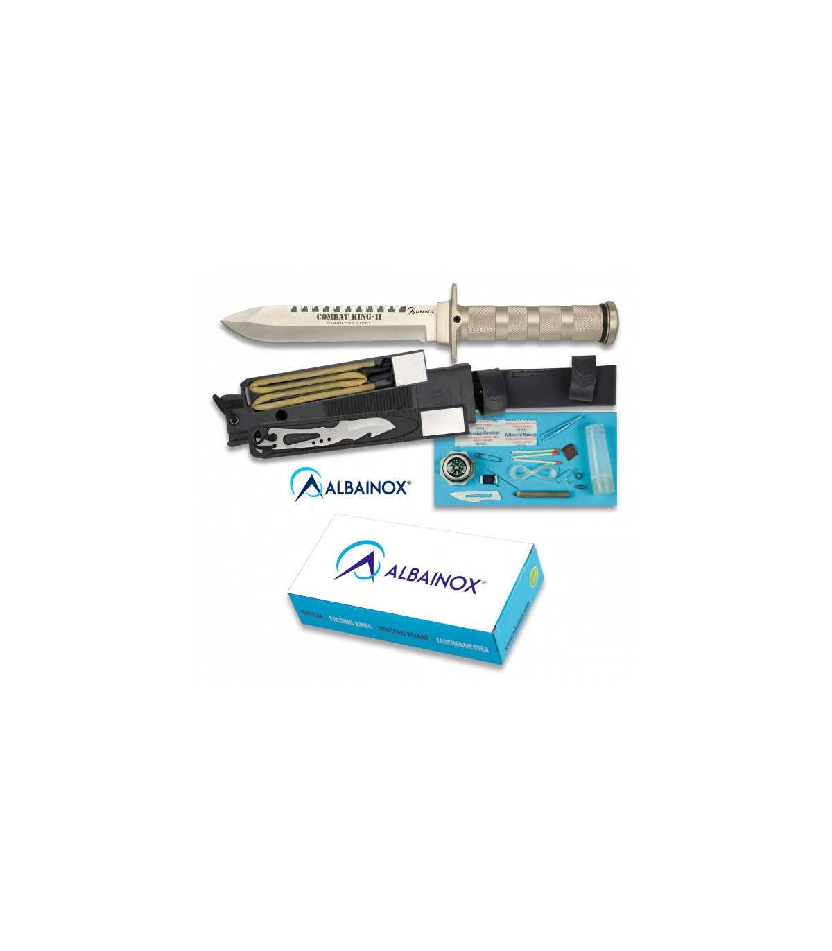 ΜΑΧΑΙΡΙ ALBAINOX Survival knife, COMBAT KING II, 32033
