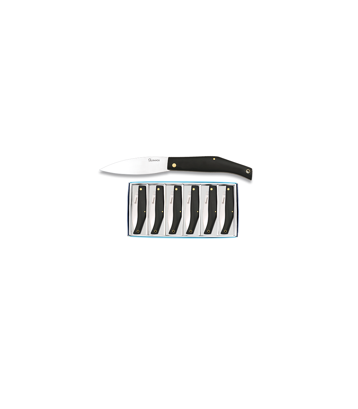 ΣΟΥΓΙΑΣ ALBAINOX, Κουτί με 6 σουγιάδες penknives, Blade 7 cm, 18091