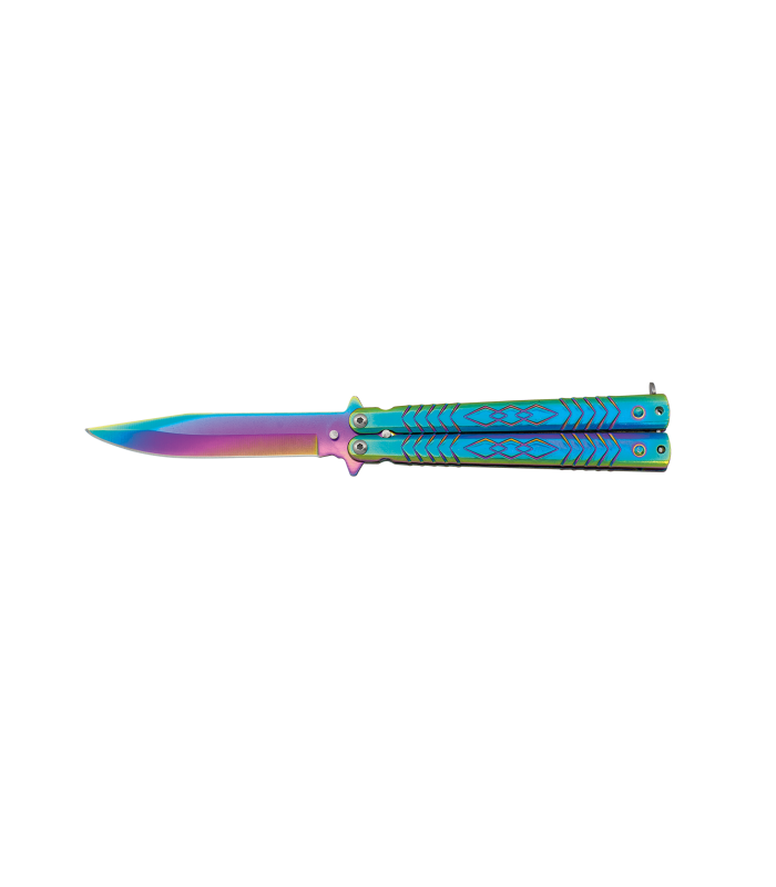 ΣΟΥΓΙΑΣ ALBAINOX, BT Rainbow balisong 10.3cm, 02193