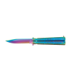 ΣΟΥΓΙΑΣ ALBAINOX, BT Rainbow balisong 10.3cm, 02193
