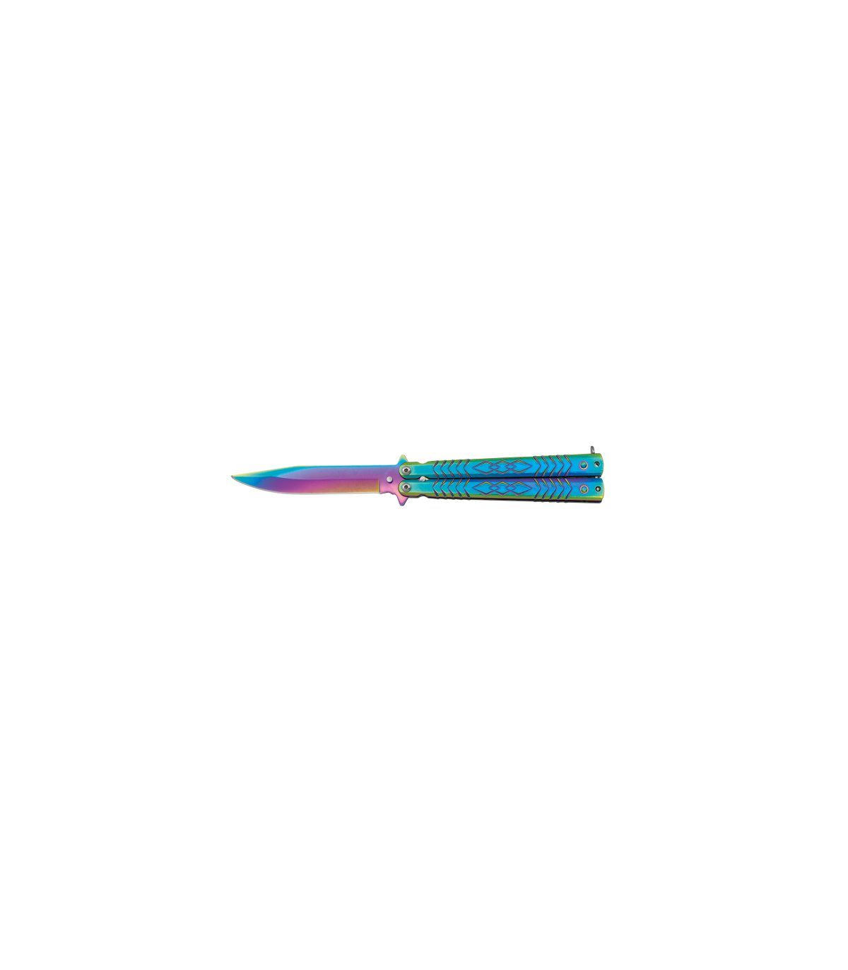 ΣΟΥΓΙΑΣ ALBAINOX, BT Rainbow balisong 10.3cm, 02193