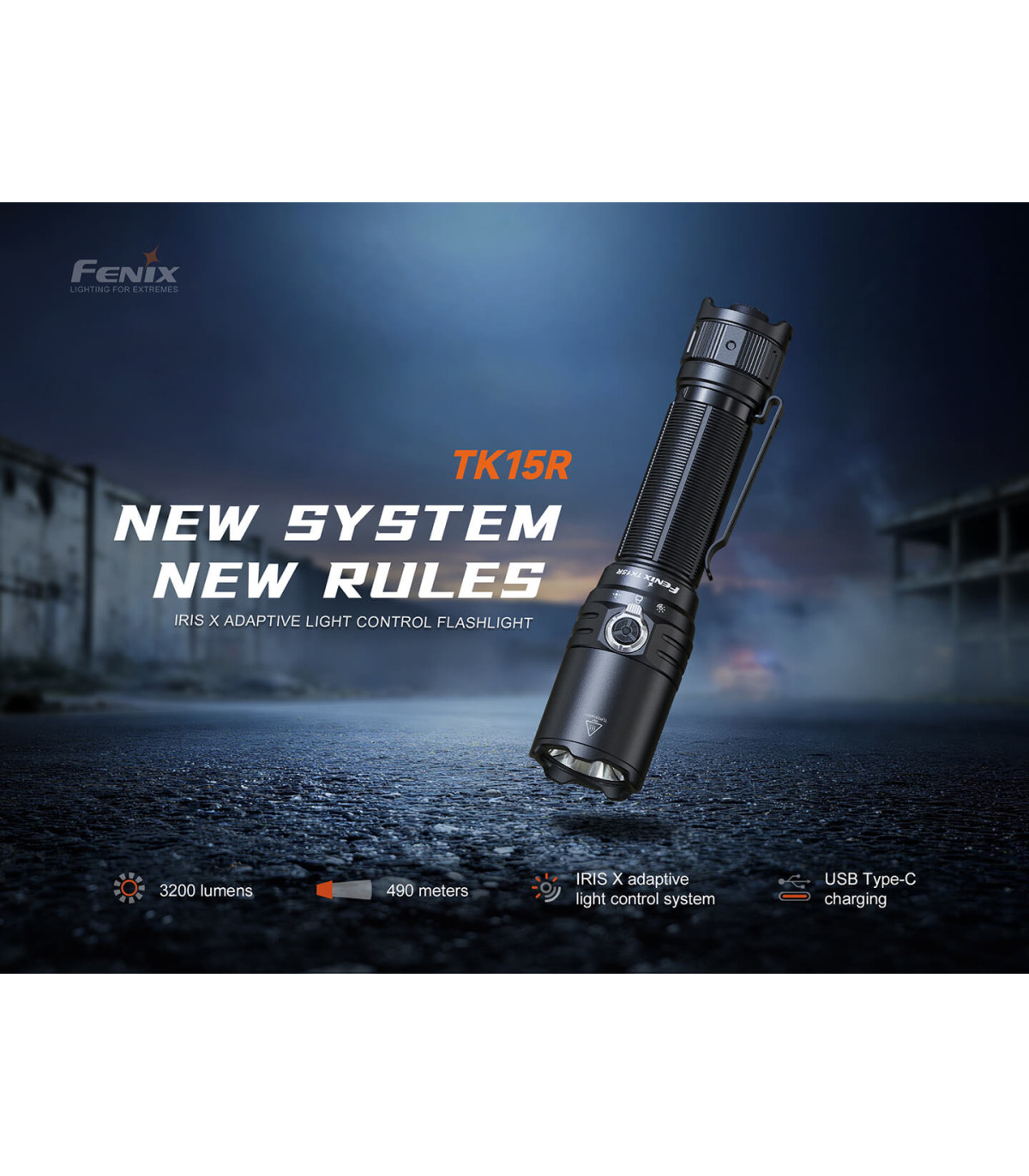 Φακός Fenix TK15R Επαναφορτιζόμενος με USB