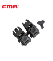 Σκοπευτικά Πτυσσόμενα Εμπρός & Πίσω, FMA, Back UP Sights(FBUS), Black