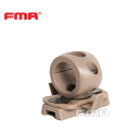 Δαχτυλίδι - Βάση Φακού για Κράνος, SINGLE-CLAMP RAIL ADAPTER (1'') , FMA, Dark Earth