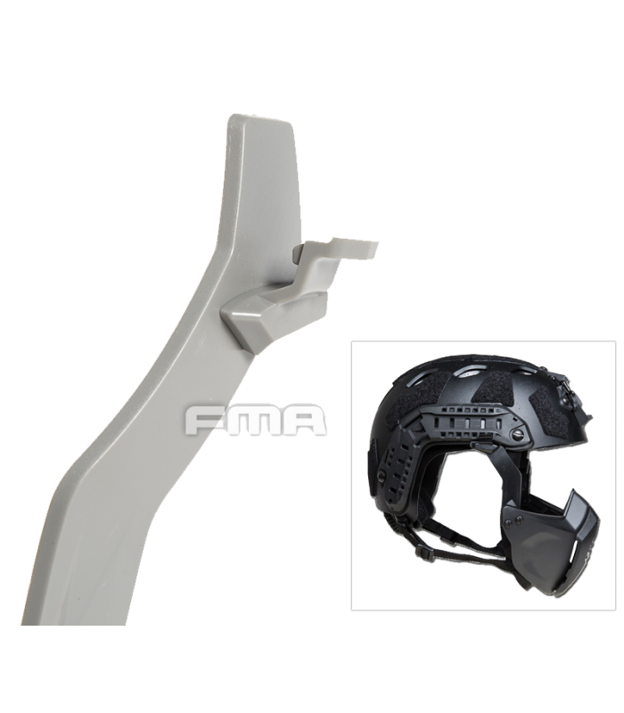 ΜΑΣΚΑ SOFT Κάτω Γνάθου, Κράνους FAST, Mandible, FMA, Black