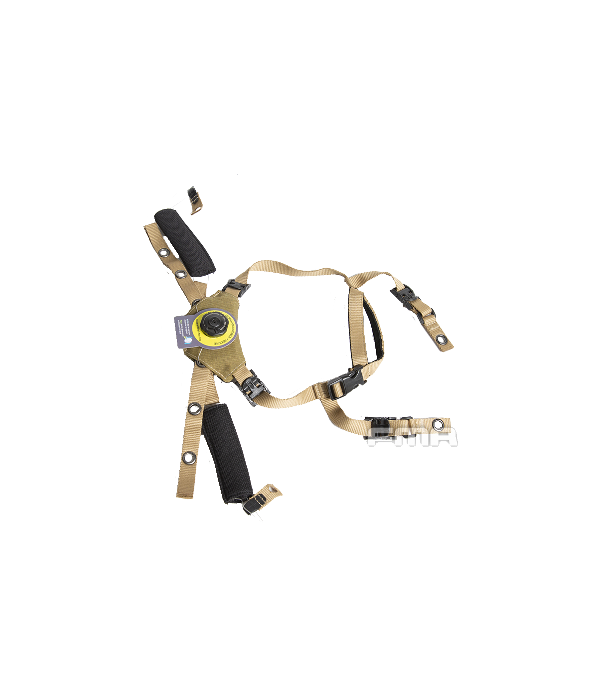 Ιμάντες για Κράνος, Υποσιάγωνο, EX Helmet Boltless FIT Retention System, FMA, Dark Earth