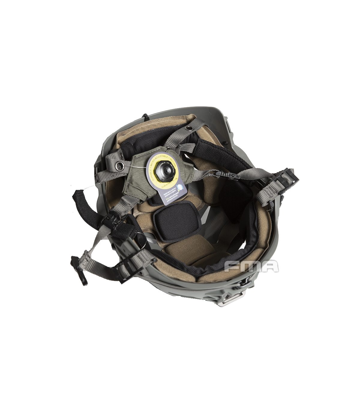 Ιμάντες για Κράνος, Υποσιάγωνο, EX Helmet Boltless FIT Retention System, FMA, BLACK