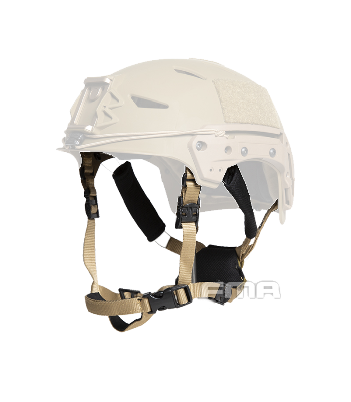 Ιμάντες για Κράνος, Υποσιάγωνο, EX Helmet Boltless FIT Retention System, FMA, BLACK