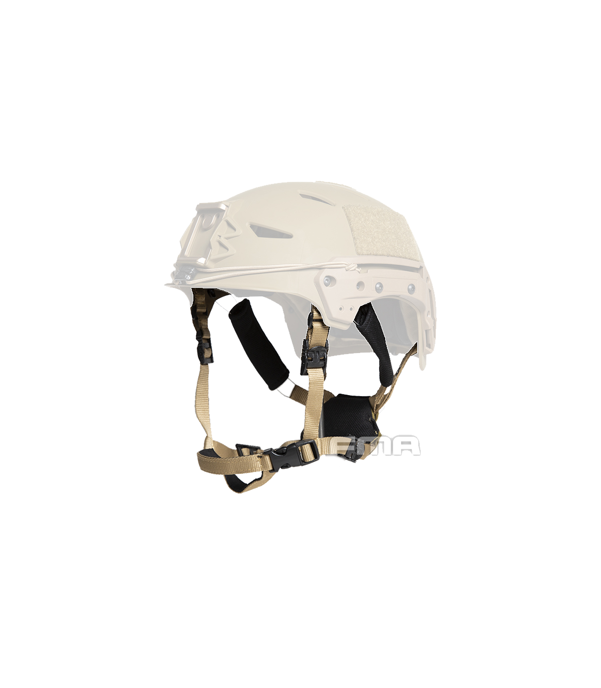 Ιμάντες για Κράνος, Υποσιάγωνο, EX Helmet Boltless FIT Retention System, FMA, BLACK