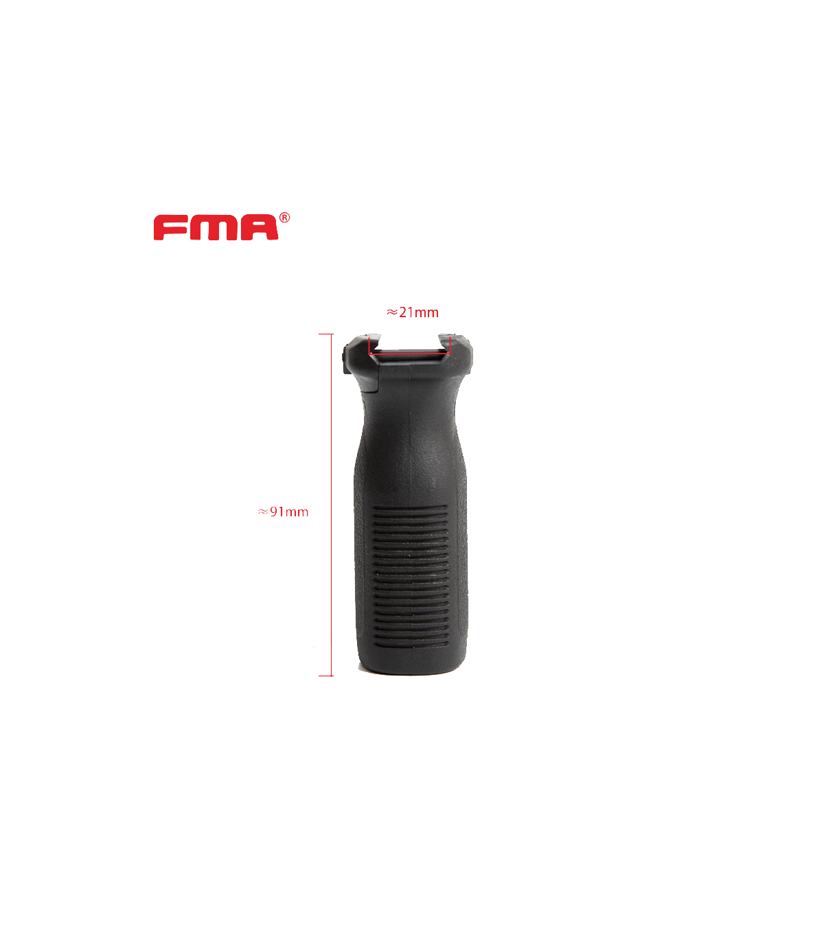 ΧΕΙΡΟΛΑΒΗ SOFT FVG GRIP FOR 1913RAIL, FMA, Black