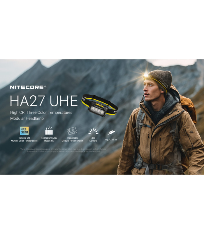 ΦΑΚΟΣ LED NITECORE HEADLAMP HA27UHE, 800lumens, 75g