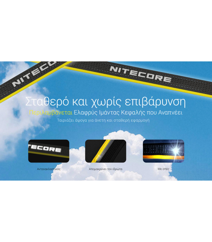 ΦΑΚΟΣ LED NITECORE HEADLAMP HA27UHE, 800lumens, 75g