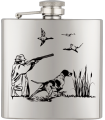 ΥΔΡΟΔΟΧΕΙΟ - ΦΛΑΣΚΙ Barbaric stainless hip flask. 6 Oz-ΣΚΥΛΟΣ+ΚΥΝΗΓΟΣ, 40122GR295