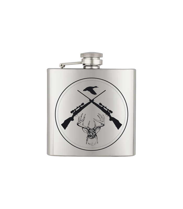 ΥΔΡΟΔΟΧΕΙΟ - ΦΛΑΣΚΙ Barbaric stainless hip flask. 6 Oz-ΚΥΝΗΓΕΤΙΚΕΣ ΠΑΡΑΣΤΑΣΕΙΣ, 40122GR291