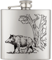 ΥΔΡΟΔΟΧΕΙΟ - ΦΛΑΣΚΙ Barbaric stainless hip flask. 6 Oz-ΑΓΡΙΟΓΟΥΡΟΥΝΟ, 40122GR293