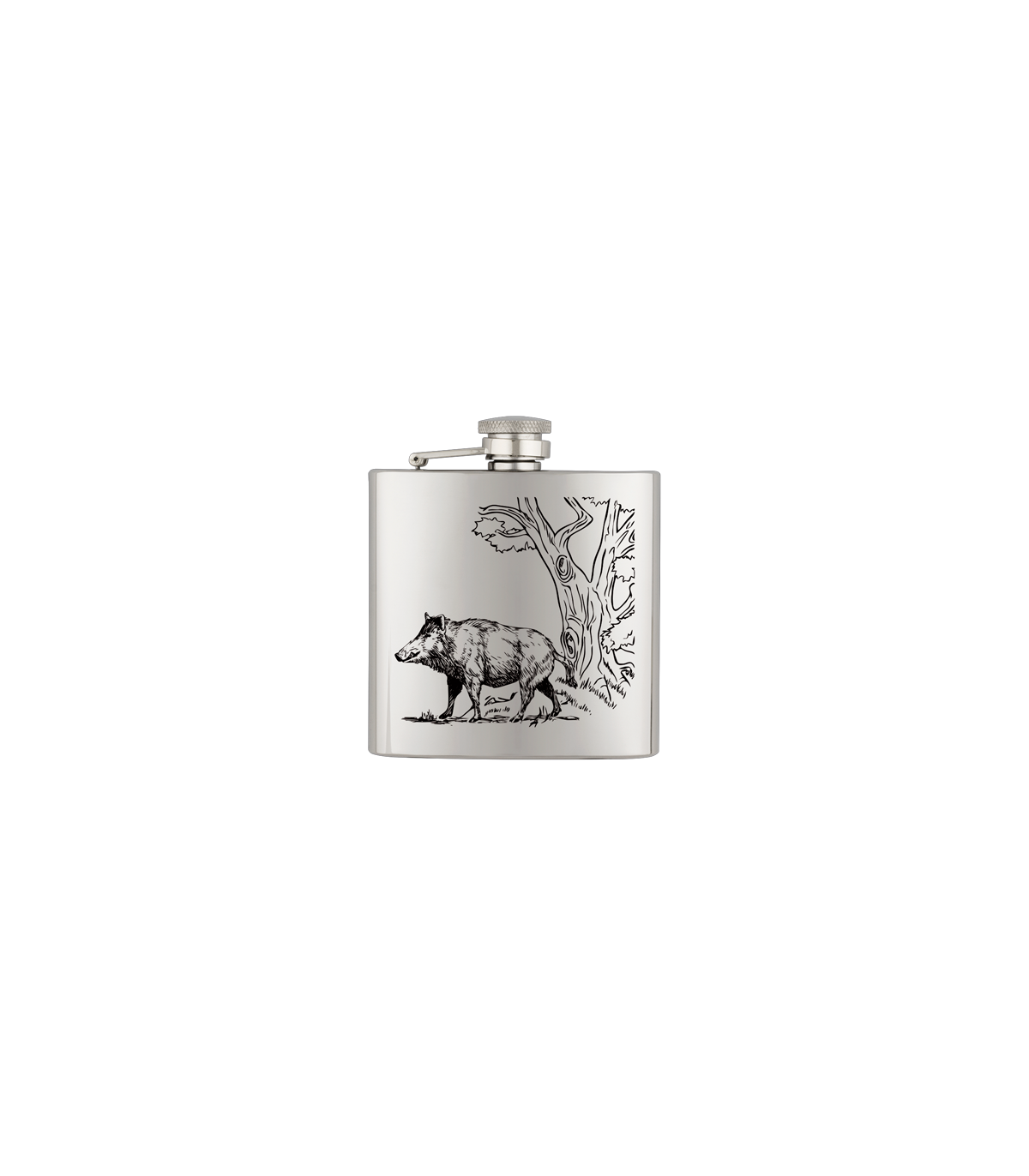 ΥΔΡΟΔΟΧΕΙΟ - ΦΛΑΣΚΙ Barbaric stainless hip flask. 6 Oz-ΑΓΡΙΟΓΟΥΡΟΥΝΟ, 40122GR293