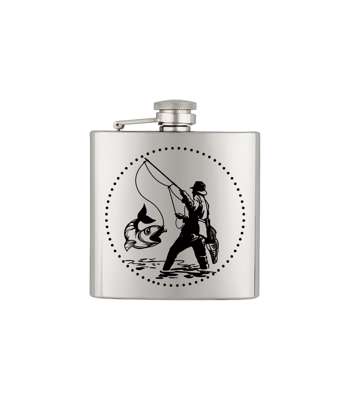 ΥΔΡΟΔΟΧΕΙΟ - ΦΛΑΣΚΙ Barbaric stainless hip flask. 6 Oz-ΨΑΡΑΣ, 40122GR290