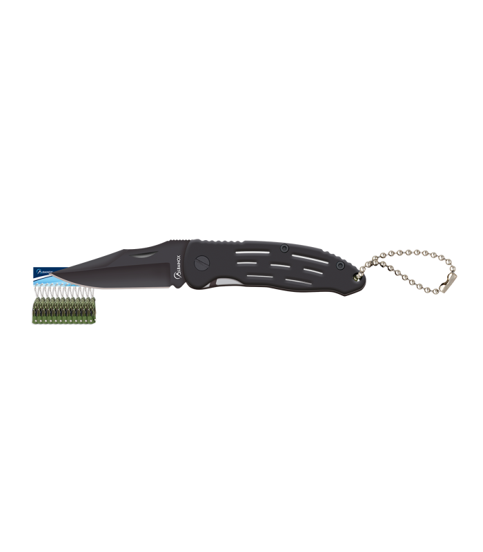 ΣΟΥΓΙΑΣ ΜΠΡΕΛΟΚ ALBAINOX black penknives. Bl 5.5 cm, 25146