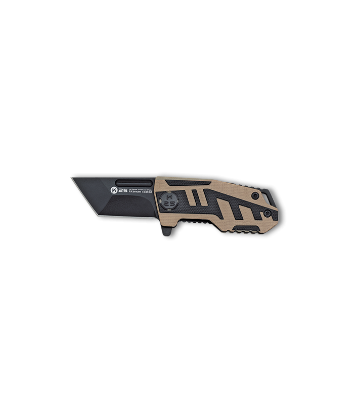 ΣΟΥΓΙΑΣ K25, G10 black-coyote tactical penknife, 25005