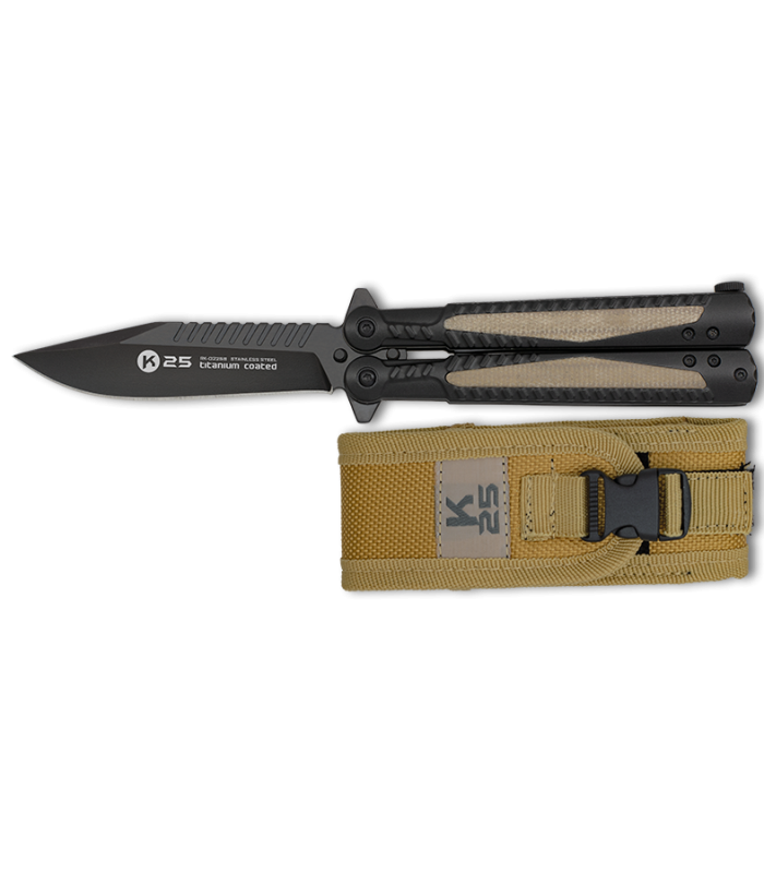 ΣΟΥΓΙΑΣ K25, BT, mikarta insertion balisong, 02258