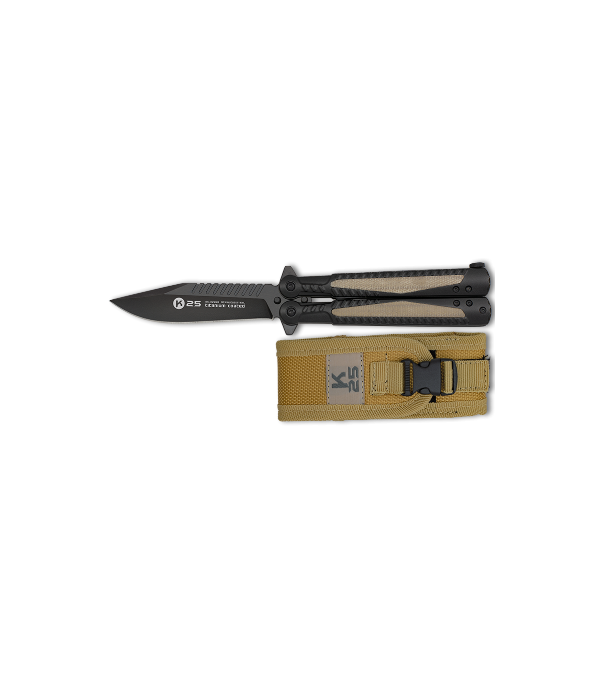 ΣΟΥΓΙΑΣ K25, BT, mikarta insertion balisong, 02258