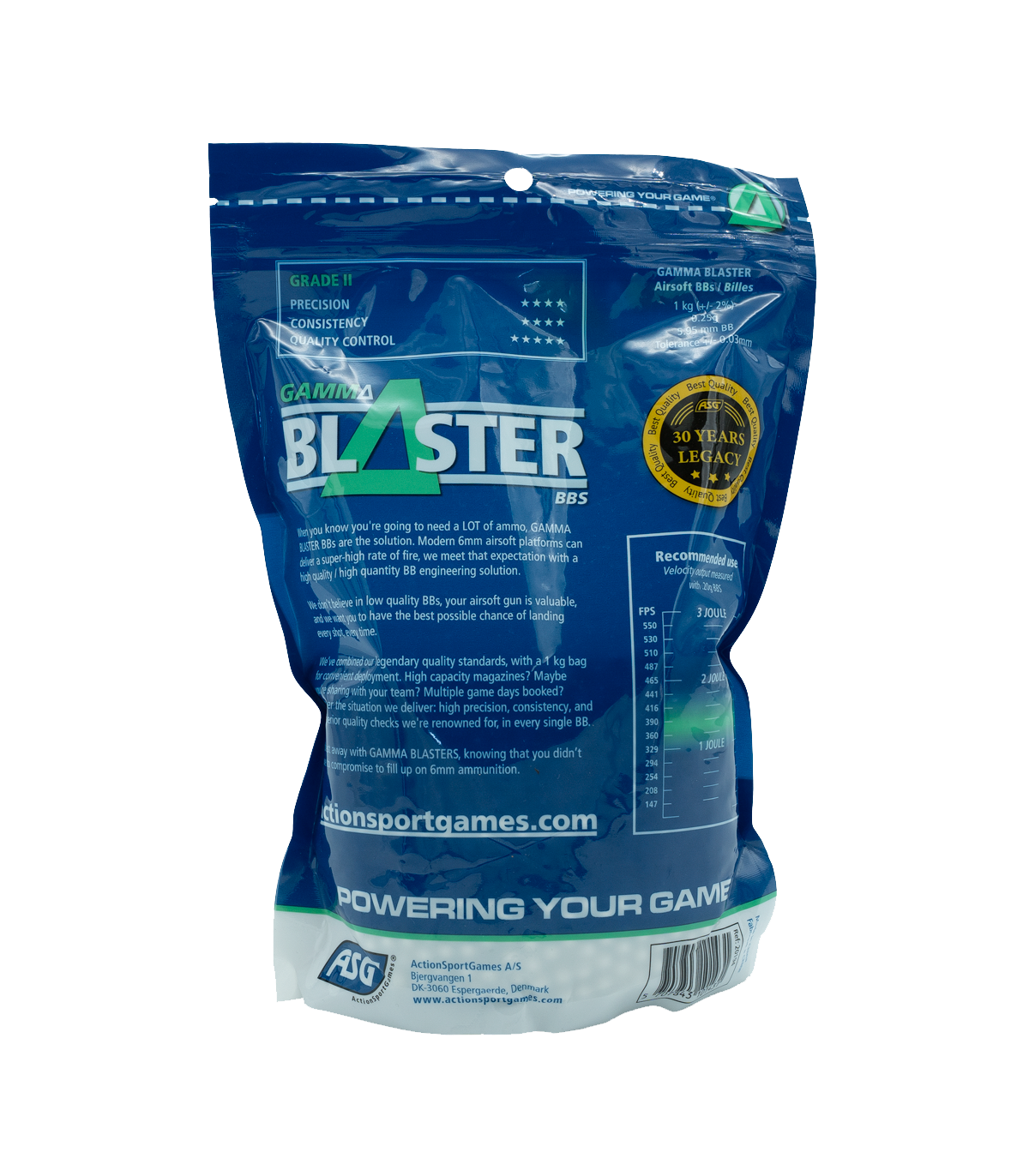 ΜΠΙΛΙΕΣ SOFT ASG Gamma, 0.25g / 4000pcs /1kg