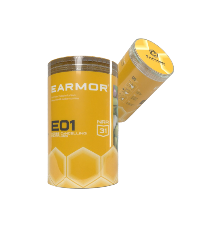 ΩΤΟΑΣΠΙΔΕΣ EARMOR E01, Βύσμα Αφρώδους Υλικού, Διάφορα Χρώματα, (Κουτί 120 τεμ.)