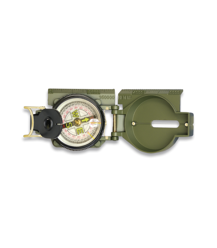 ΠΥΞΙΔΑ ALBAINOX, Oil filled military fiber compass. Green, 33172
